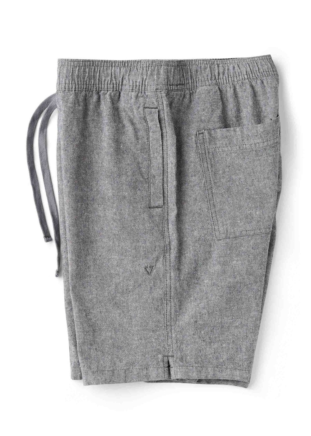 Vissla Rails Linen 18" Elastic Walkshort - Graphite - Sun Diego Boardshop