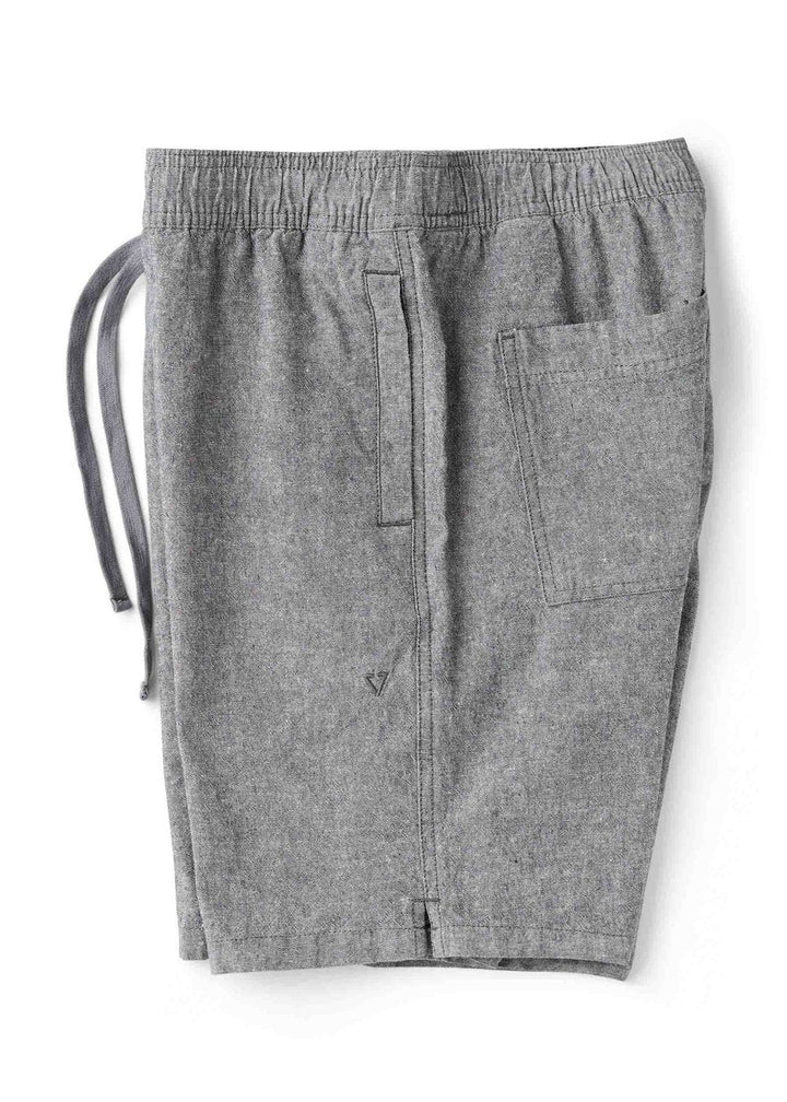 Vissla Rails Linen 18" Elastic Walkshort - Graphite - Sun Diego Boardshop
