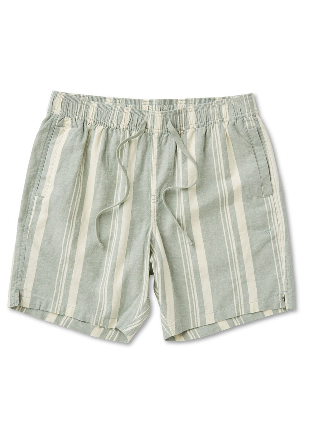 Vissla J. Linen Stripe Elastic Eco 18" Walkshort - Light Sage - Sun Diego Boardshop