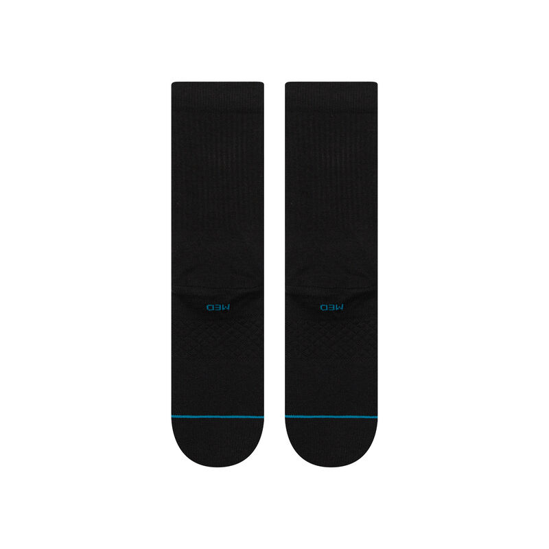 Stance Icon Crew Socks - Black/White - Sun Diego Boardshop