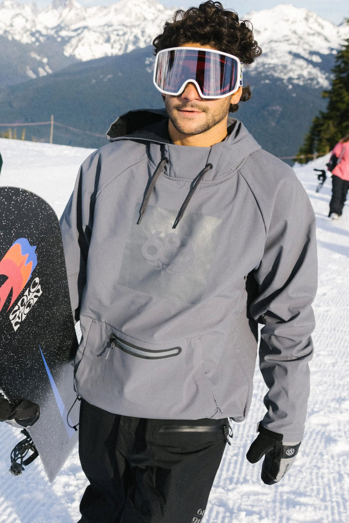 686 Waterproof Hoody - Rhino Grey - Sun Diego Boardshop