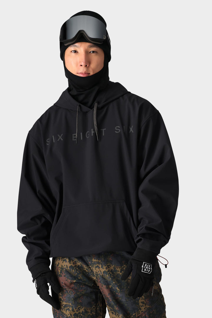 686 Enterprises Waterproof Team Hoody - BLACK - Sun Diego Boardshop