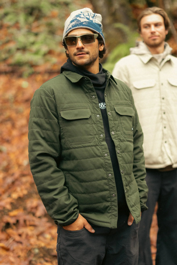686 Thermaldry Snap-Up Shirt - Dark Green - Sun Diego Boardshop