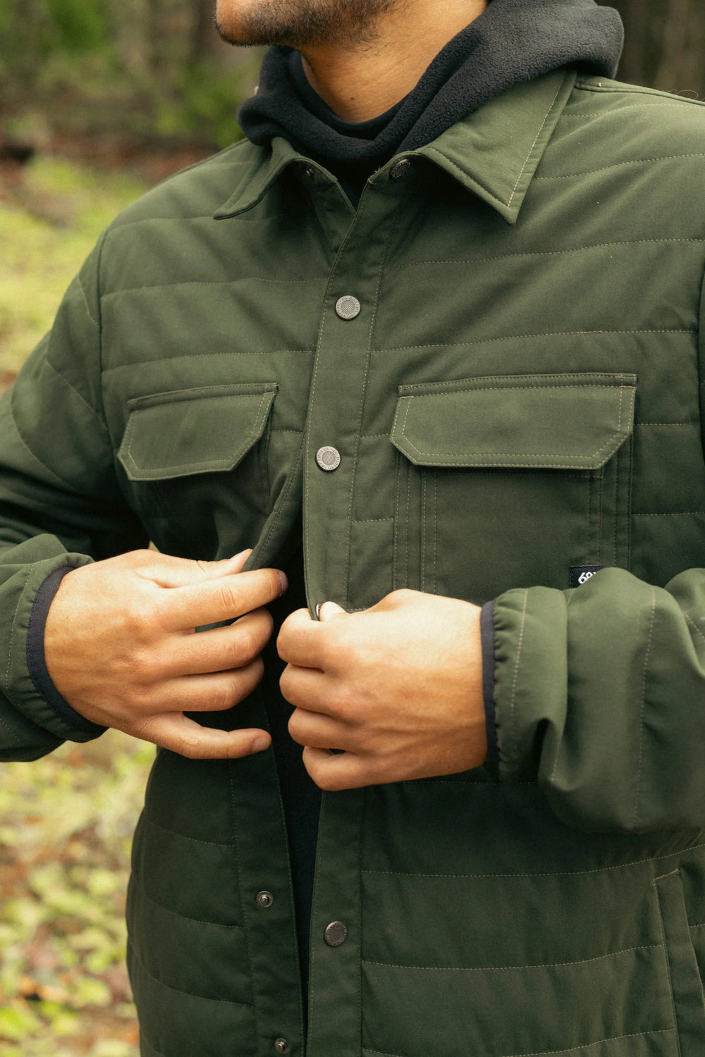 686 Thermaldry Snap-Up Shirt - Dark Green - Sun Diego Boardshop