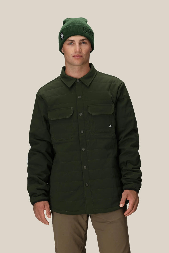 686 Thermaldry Snap-Up Shirt - Dark Green - Sun Diego Boardshop