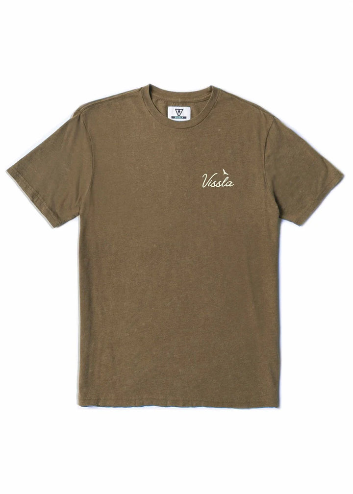 Vissla Men's Sunset Shadows Cosmic Wash Ss Tee - Dark Earth