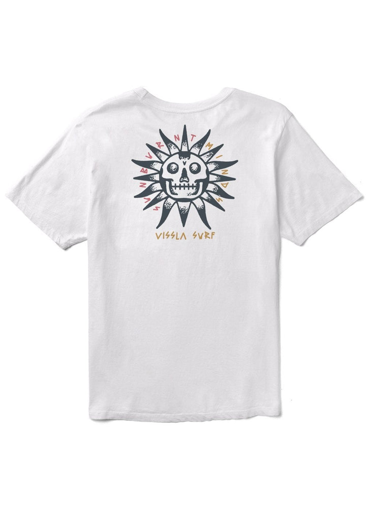 Vissla BURNT UP ORGANIC TEE - WHITE - Sun Diego Boardshop