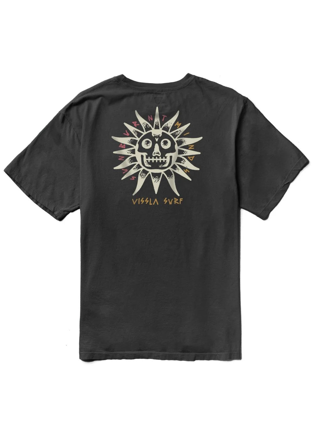 Vissla BURNT UP ORGANIC TEE - PHANTOM - Sun Diego Boardshop