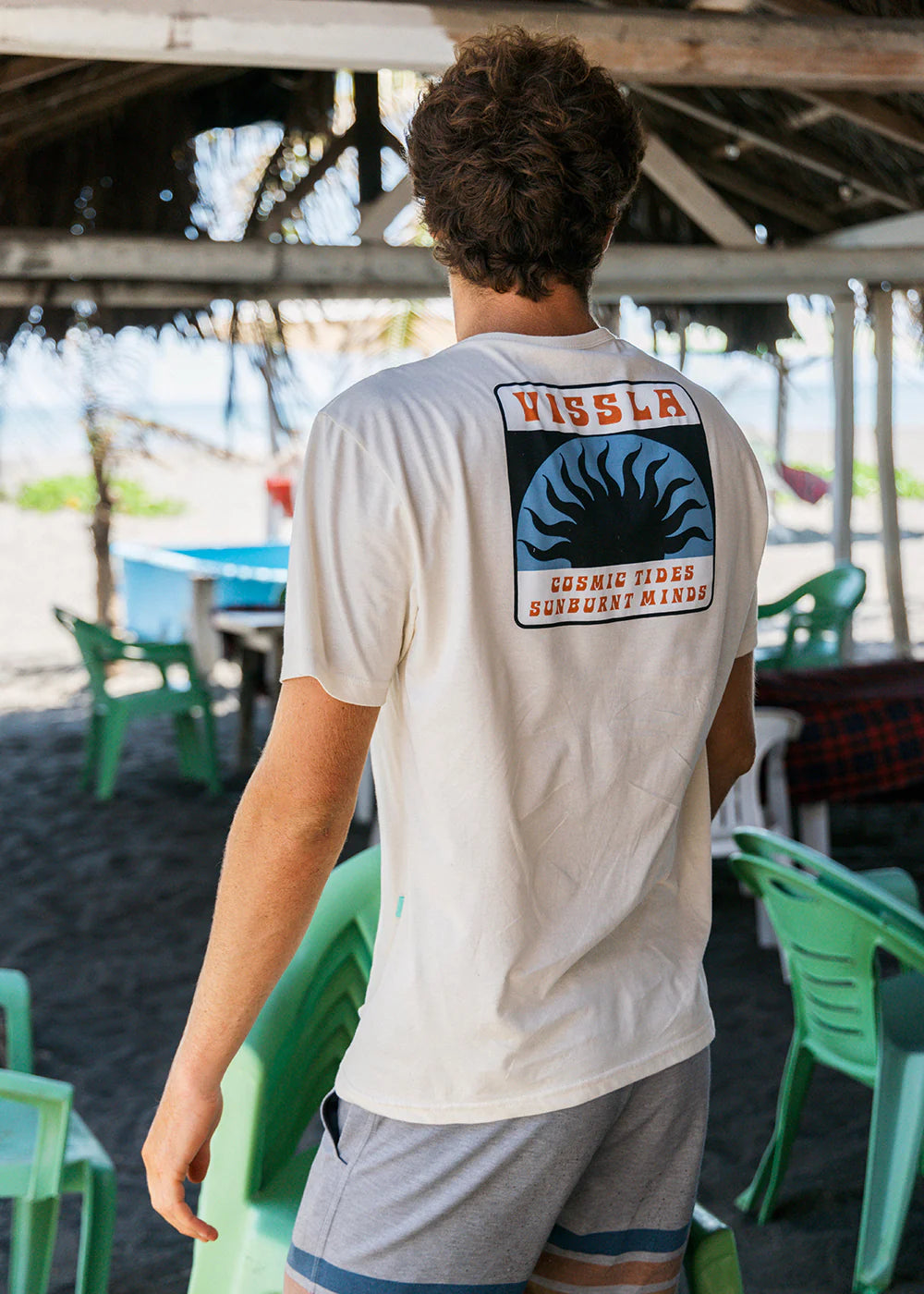 Vissla COSMIC TIDES ORGANIC TEE - BONE - Sun Diego Boardshop