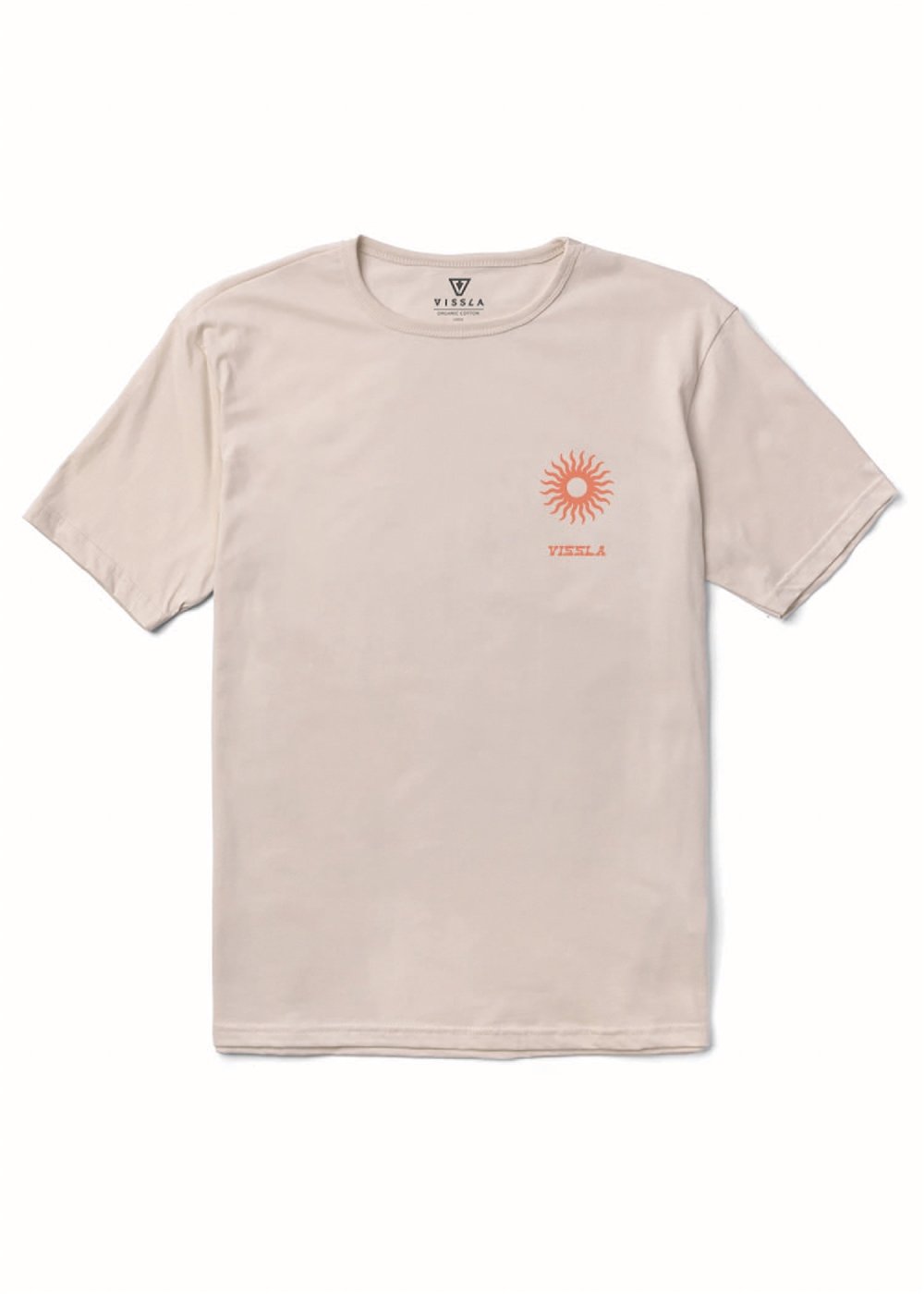 Vissla Hula Hands Organic Tee - Bone - Sun Diego Boardshop