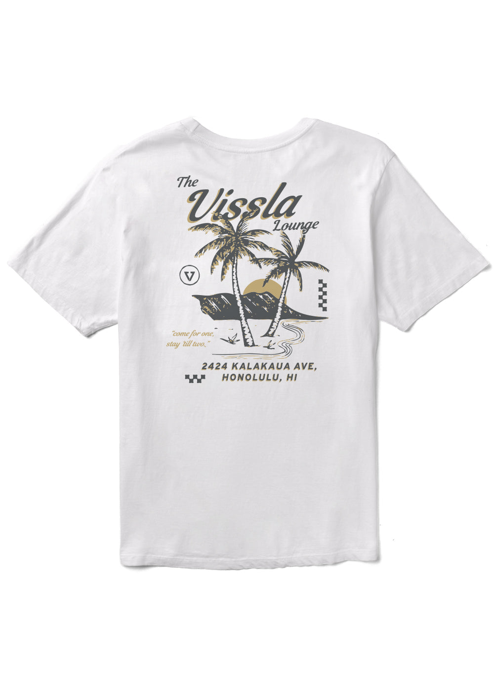 Vissla Lounge Premium Pocket Tee - White - Sun Diego Boardshop