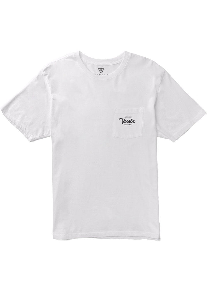 Vissla Creators Premium Pkt Tee - WHITE - Sun Diego Boardshop