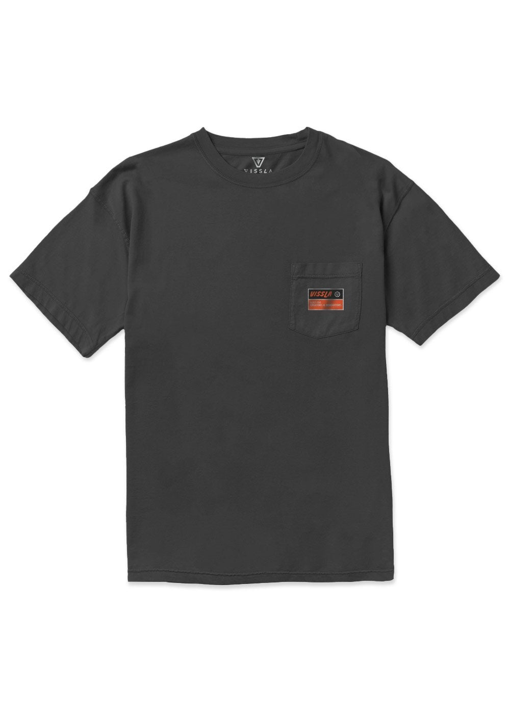 Vissla Heavy Duty Premium Pkt Tee - BLACK - Sun Diego Boardshop