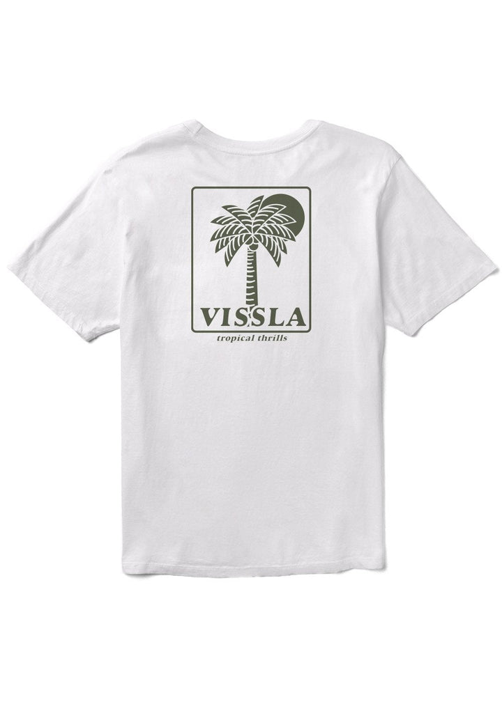 Vissla Tropical Thrills Premium Organic Pkt Tee - WHITE - Sun Diego Boardshop