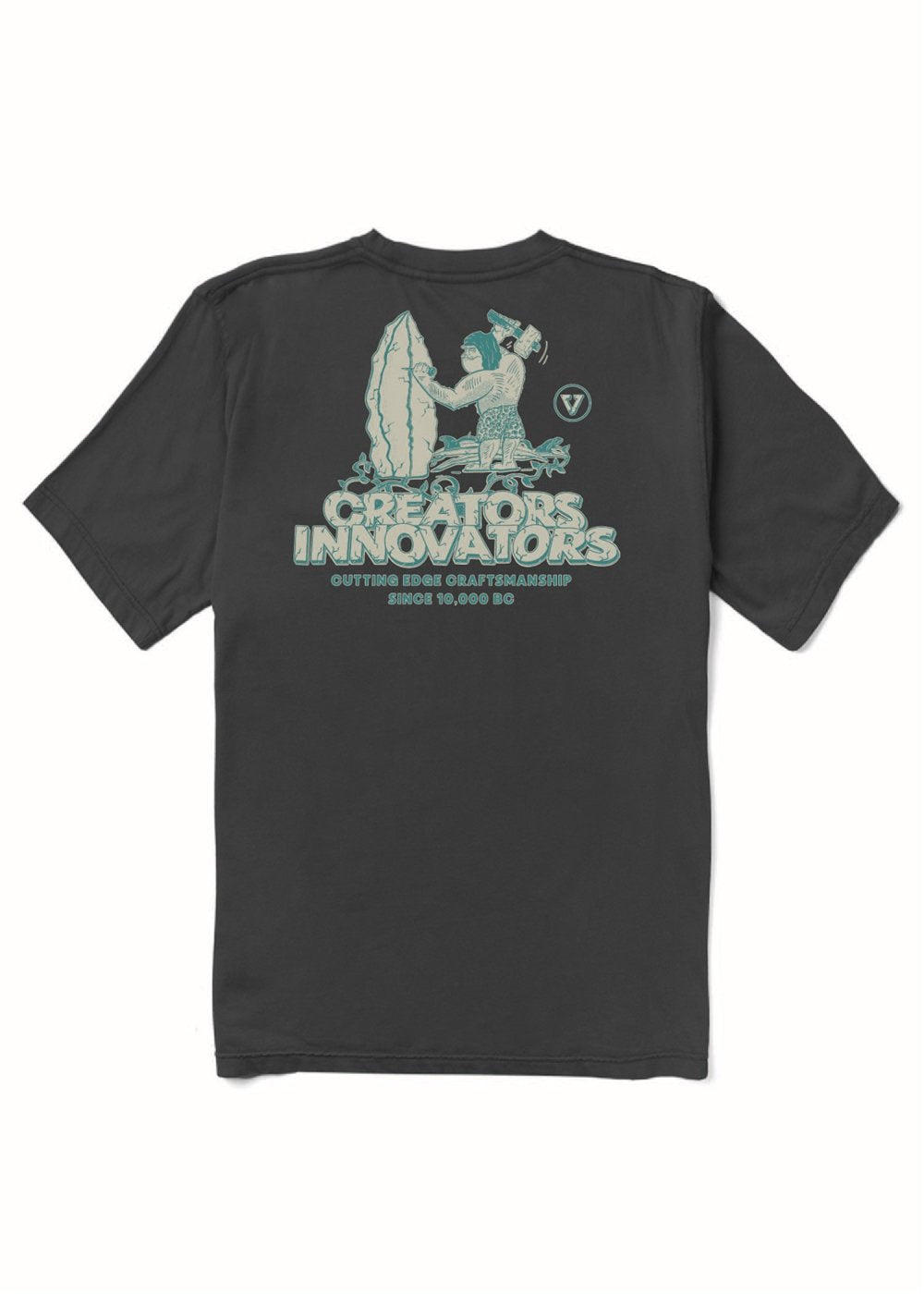 Vissla Cutting Edge Premium Organic Pocket Tee - Phantom - Sun Diego Boardshop