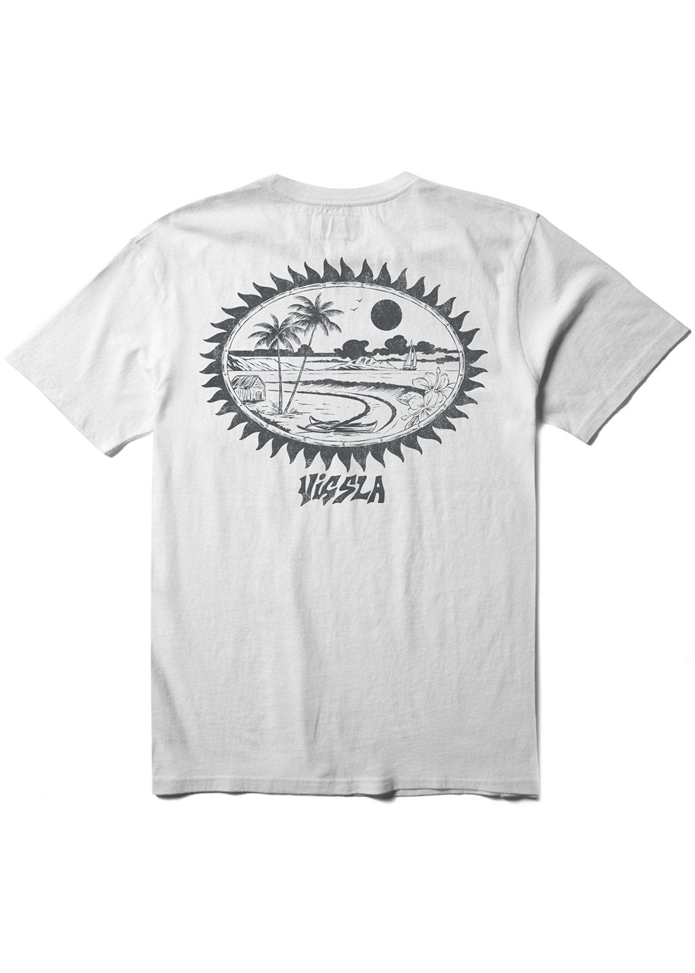 Vissla Riviera Short Sleeve Pocket Tee - WHITE - Sun Diego Boardshop