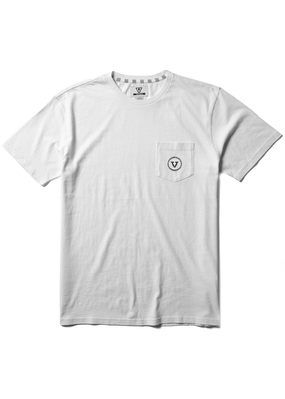 Vissla Riviera Short Sleeve Pocket Tee - WHITE - Sun Diego Boardshop