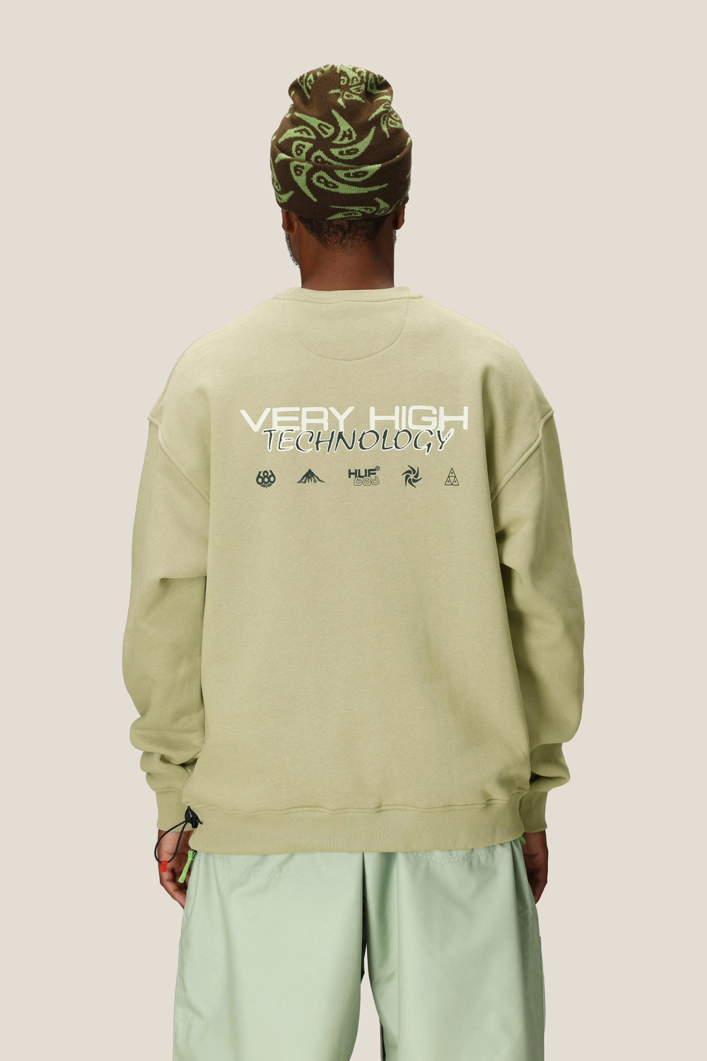 686 Huf Premium Heavyweight Crew Sweatshirt - Huf Elm - Sun Diego Boardshop