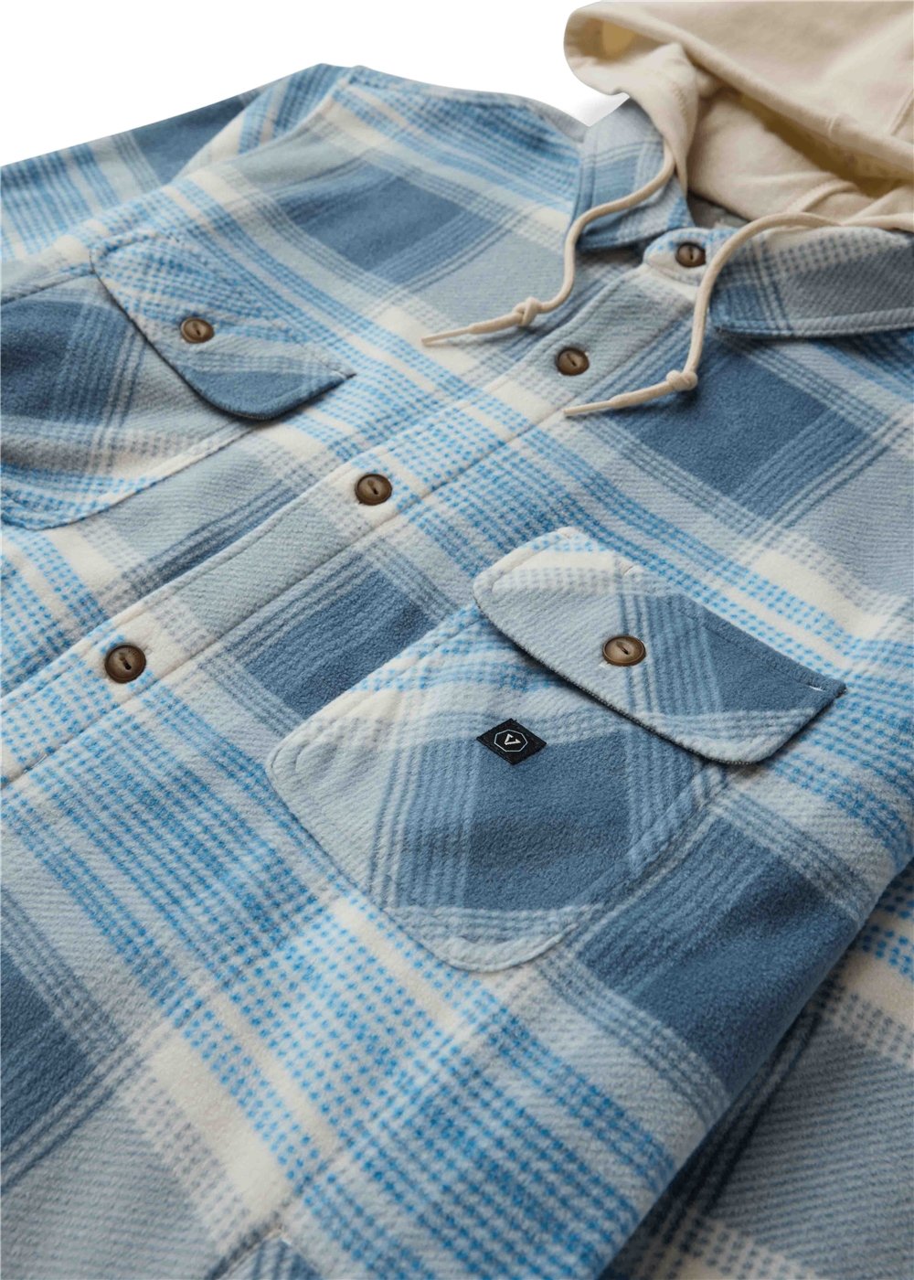 Vissla Eco-Zy Polar Flannel Shirt Jacket - Blue Haze