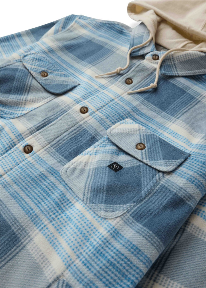 Vissla Eco-Zy Polar Flannel Shirt Jacket - Blue Haze