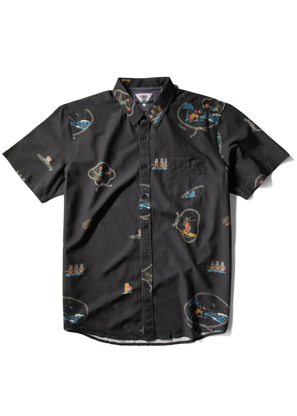 Vissla Soren Wavy West Eco Shirt - Phantom - Sun Diego Boardshop
