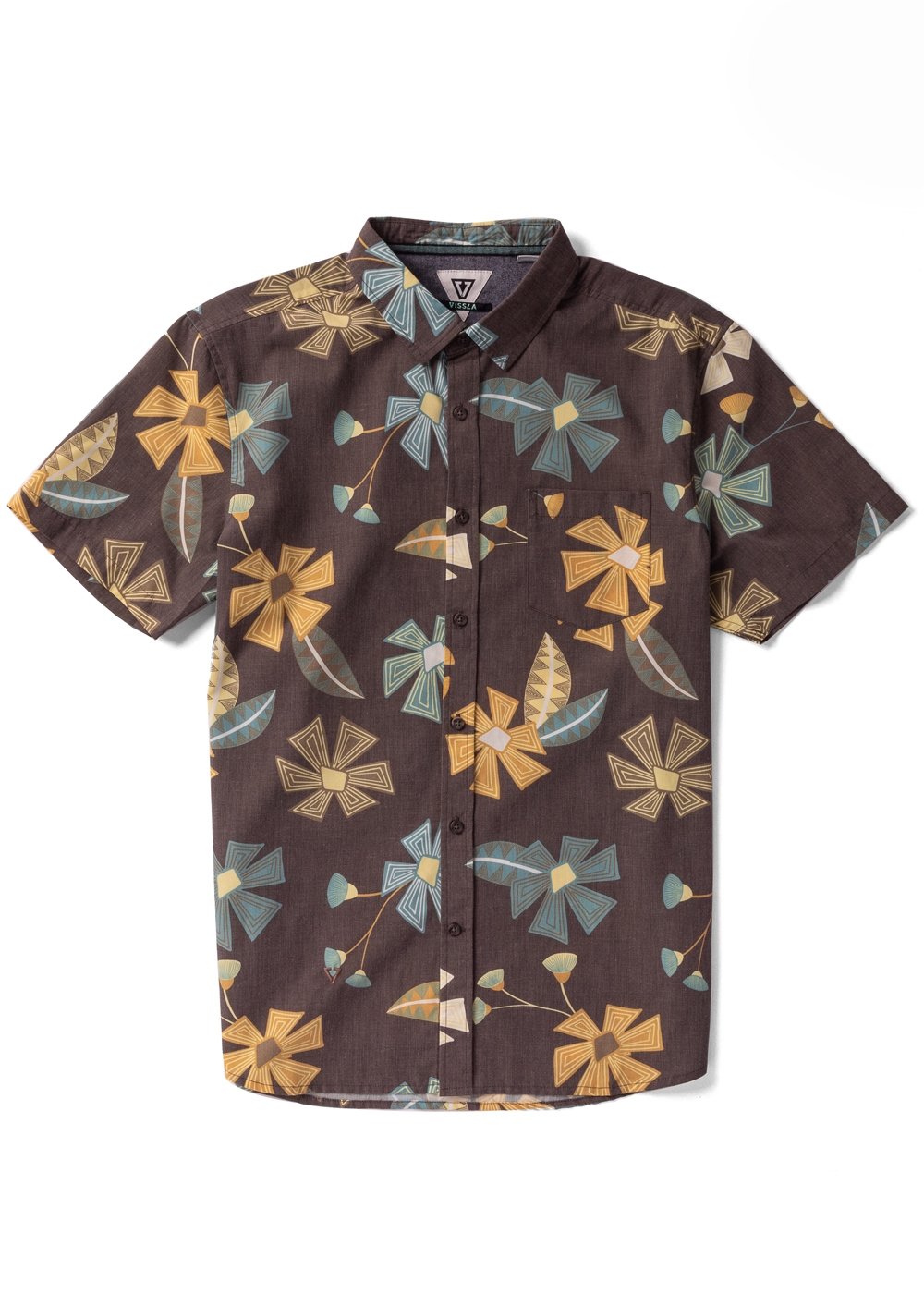 Vissla Tribal Tropics Eco Ss Shirt - JAVA - Sun Diego Boardshop