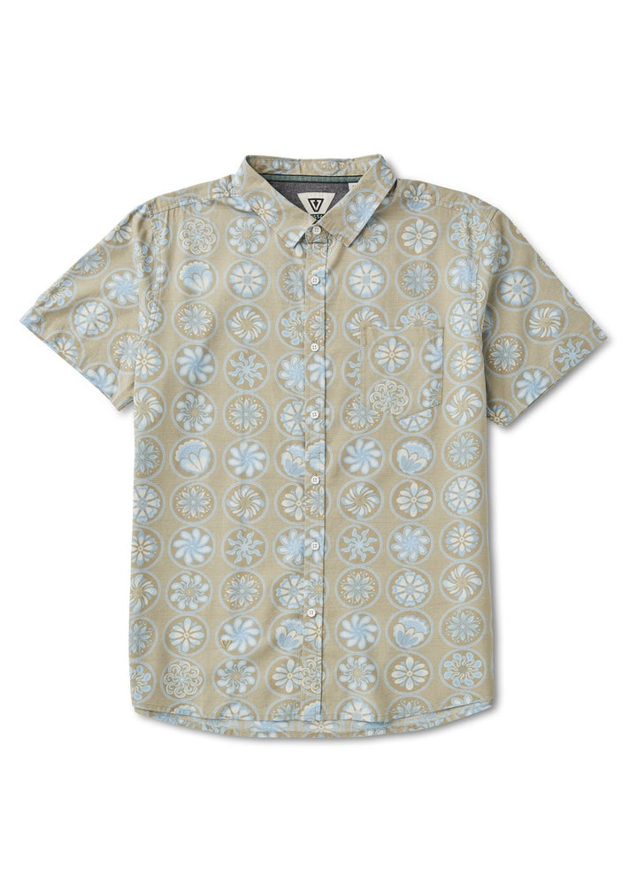 Vissla Sun Medallions Eco Short Sleeve Shirt - Dark Khaki - Sun Diego Boardshop