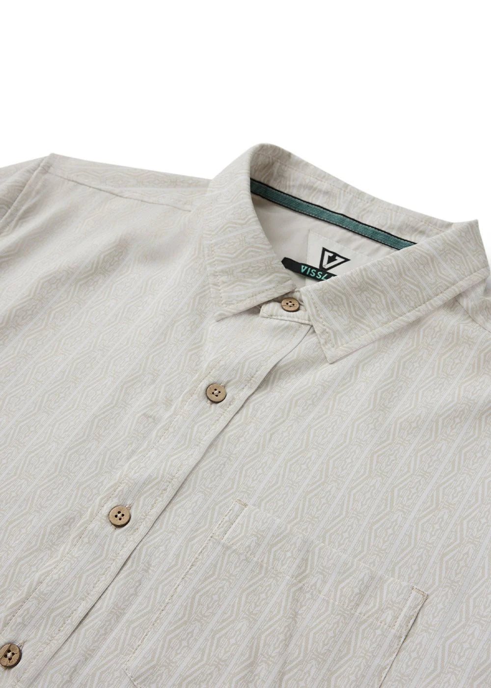 Vissla Men's Anchor Point Hybrid Eco Short Sleeve Shirt - Sand