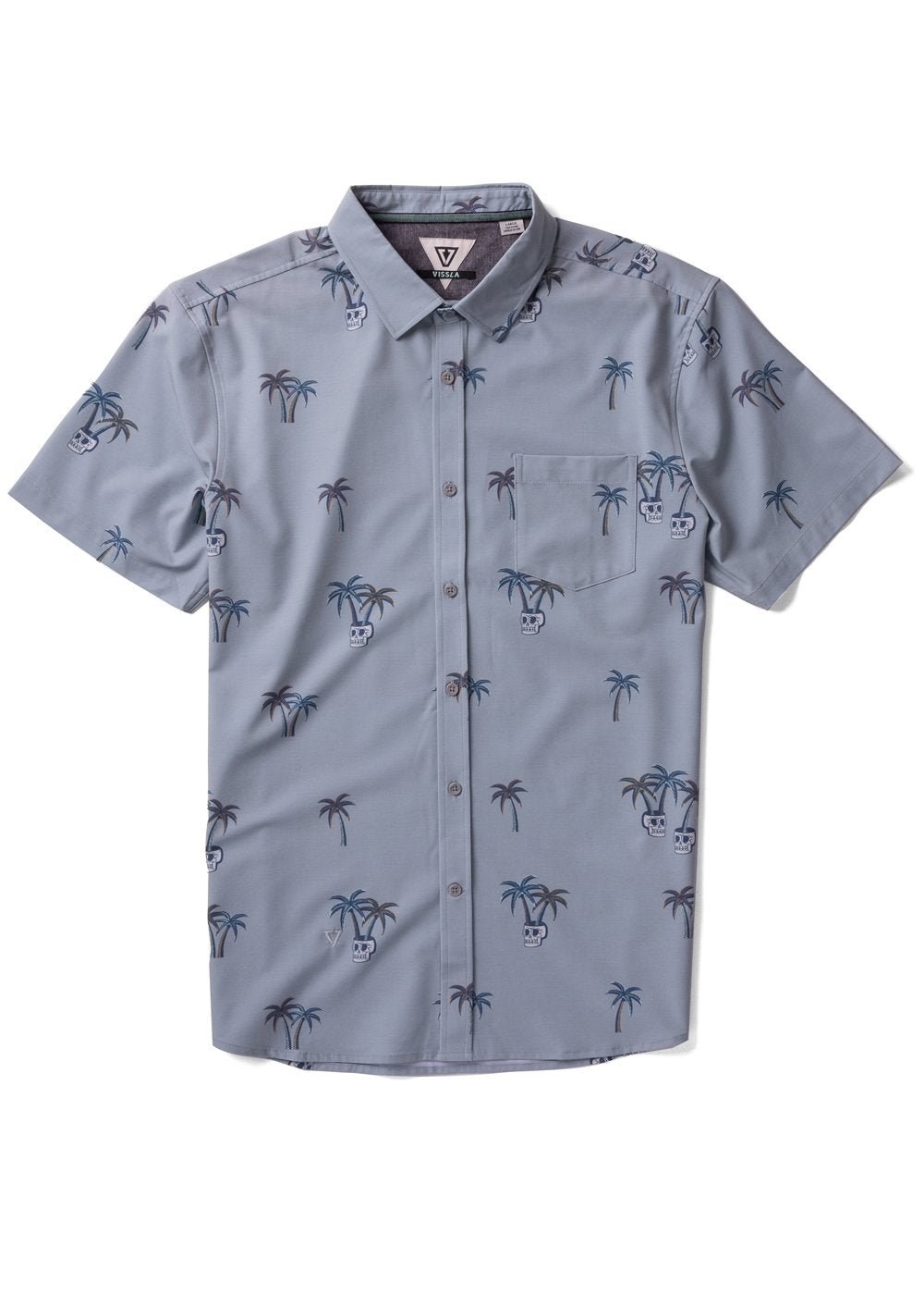 Vissla Calypso Hybrid Eco Ss Shirt - STONE BLUE - Sun Diego Boardshop