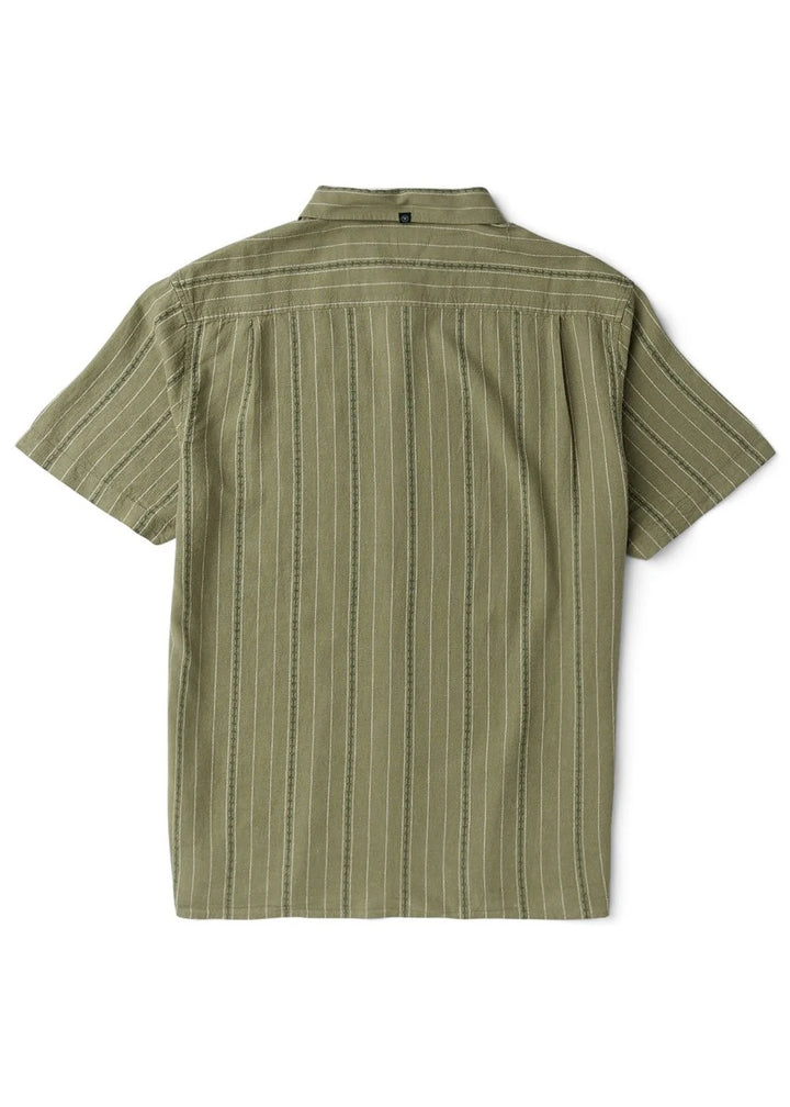 Vissla Linen Pin Short Sleeve Shirt - Sage - Sun Diego Boardshop