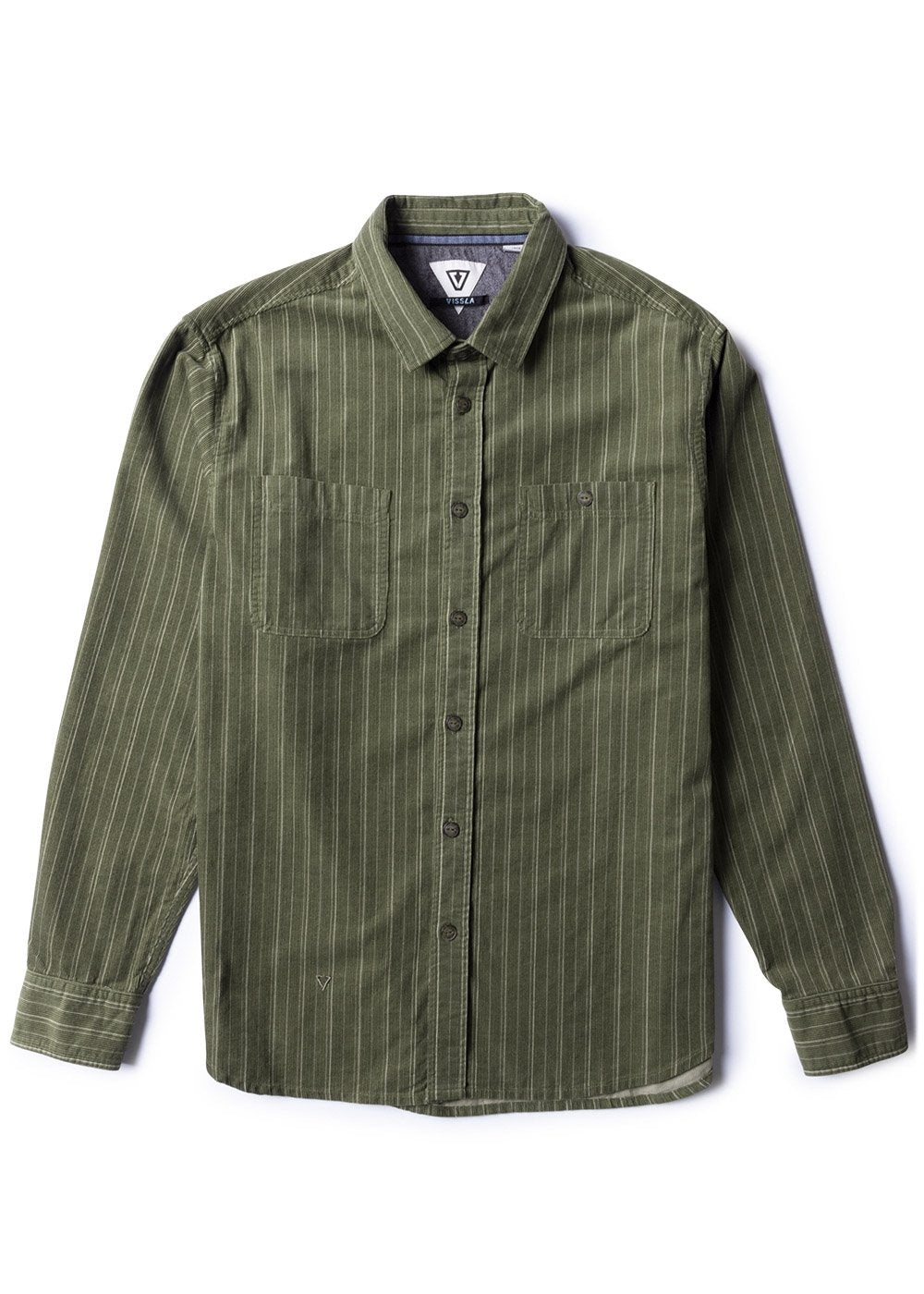 Vissla Rails Cord LS Shirt - DARK OLIVE - Sun Diego Boardshop