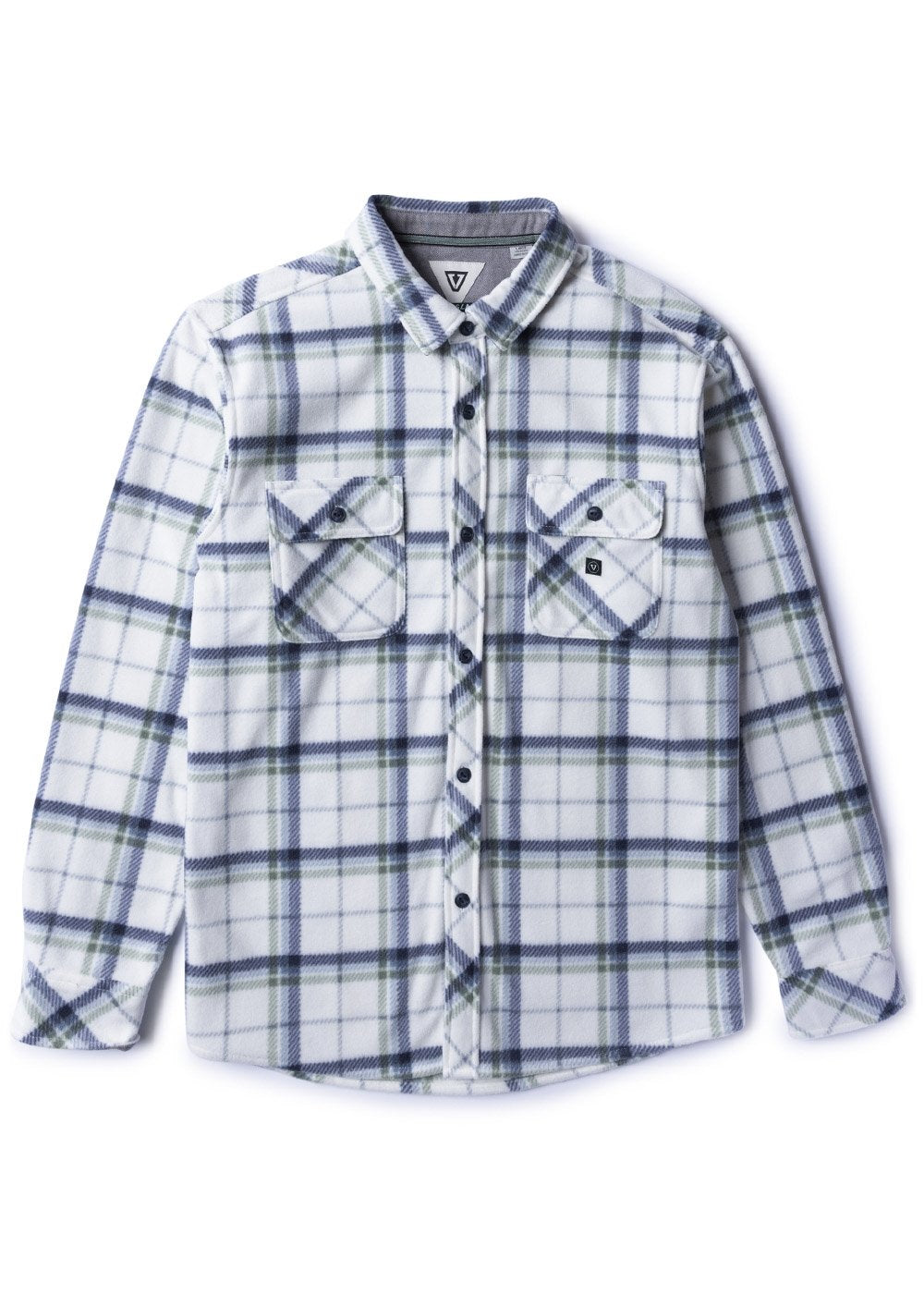 Vissla Eco-Zy LS Polar Flannel - VINTAGE WHITE - Sun Diego Boardshop