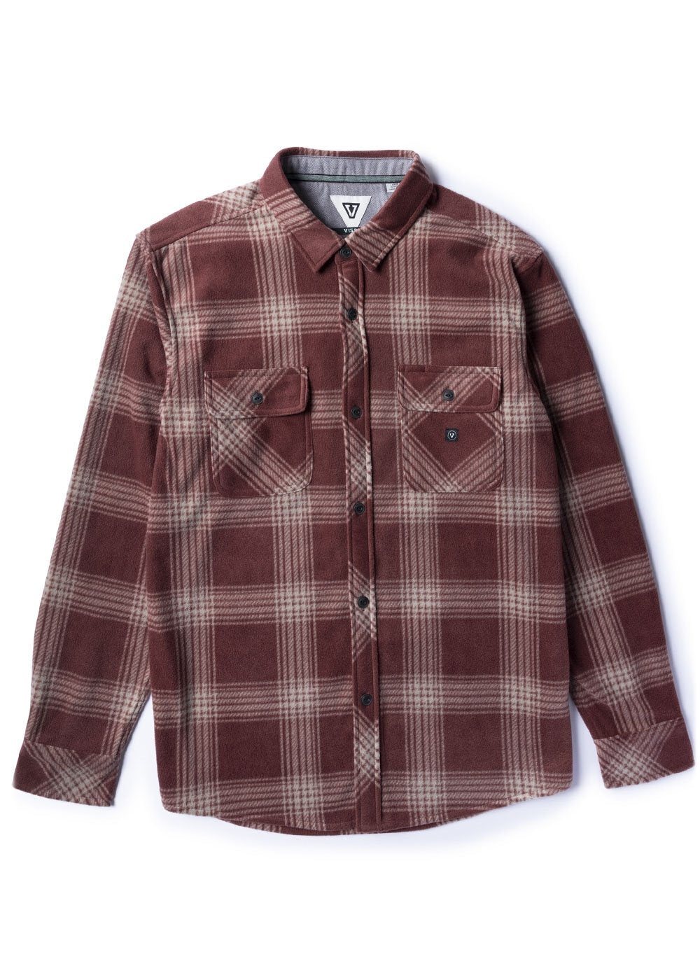 Vissla Eco-Zy Ls Polar Flannel - FIRED BRICK - Sun Diego Boardshop