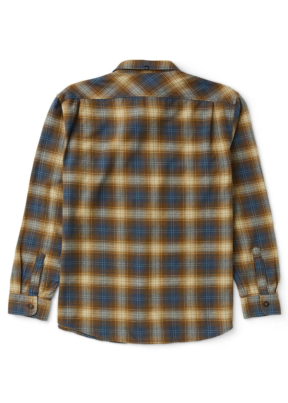 Vissla Central Coast Eco Long Sleeve Flannel - Rubber - Sun Diego Boardshop