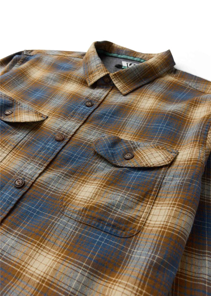 Vissla Central Coast Eco Long Sleeve Flannel - Rubber - Sun Diego Boardshop