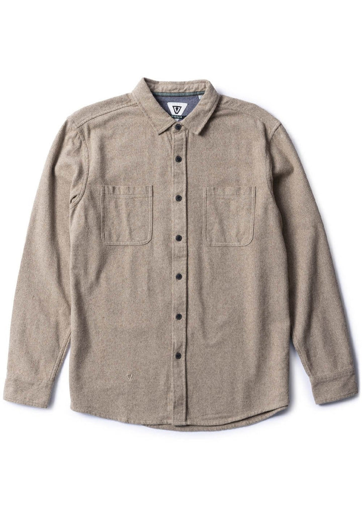 Vissla Shaper Eco Ls Flannel - DARK SAND - Sun Diego Boardshop