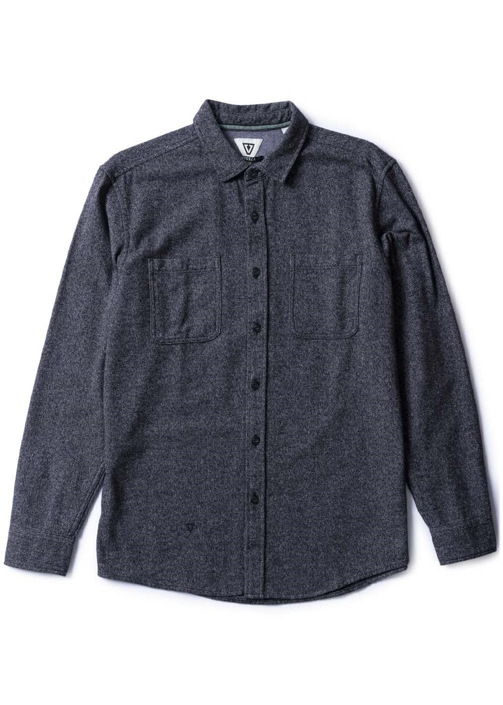 Vissla Shaper Eco LS Flannel - BLACK - Sun Diego Boardshop