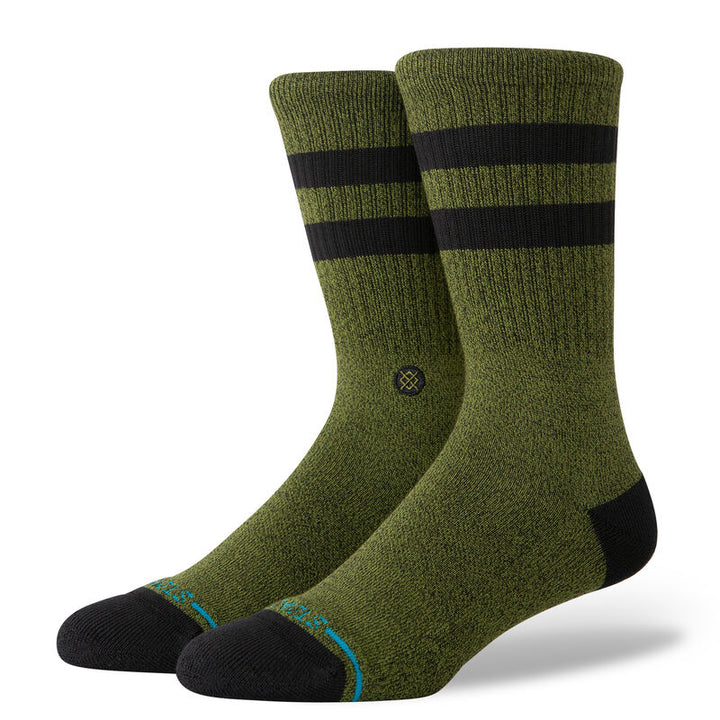 Stance Joven Crew Socks - DARK GREEN - Sun Diego Boardshop