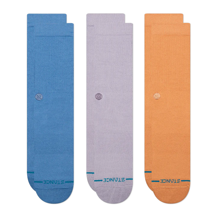 Stance Men's Icon 3 Pack Socks - Capri Blue - Sun Diego Boardshop