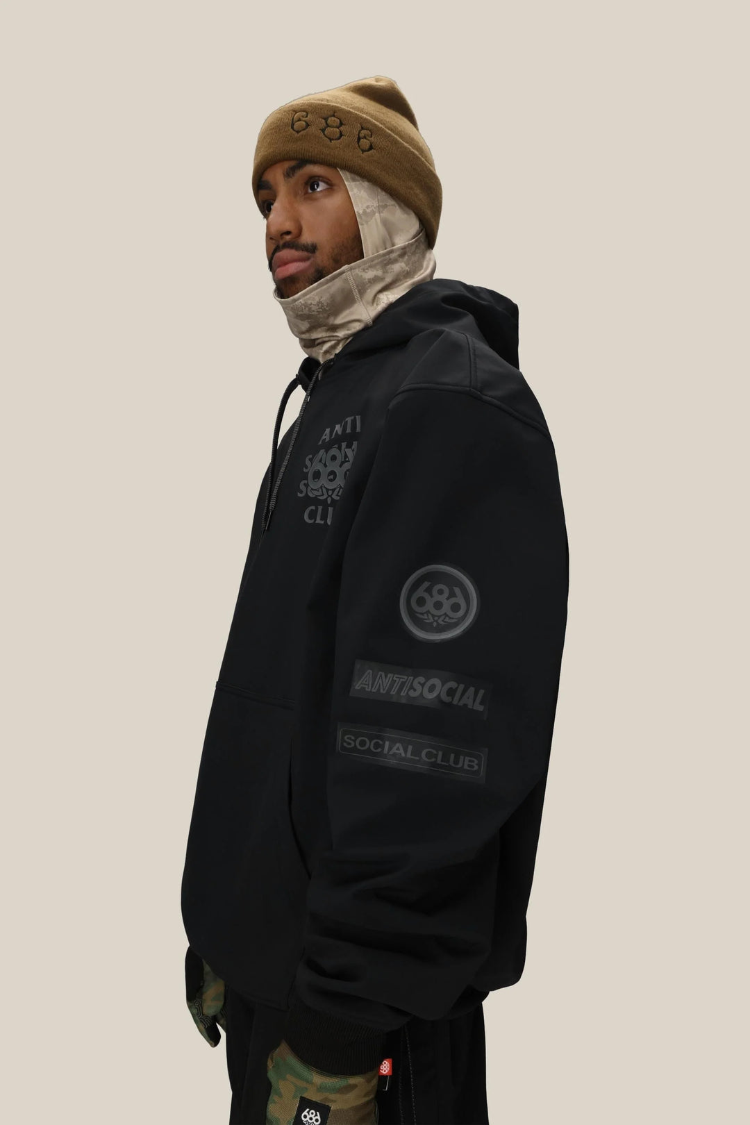 686 Assc F1 Waterproof Team Hoody - Assc Black - Sun Diego Boardshop