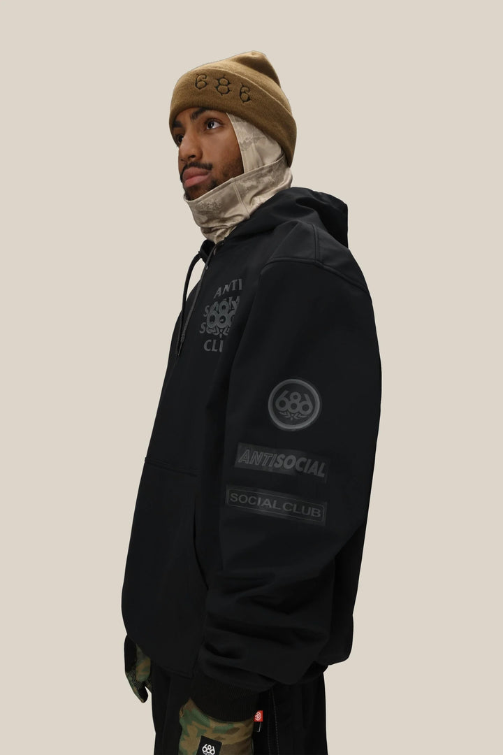 686 Assc F1 Waterproof Team Hoody - Assc Black - Sun Diego Boardshop