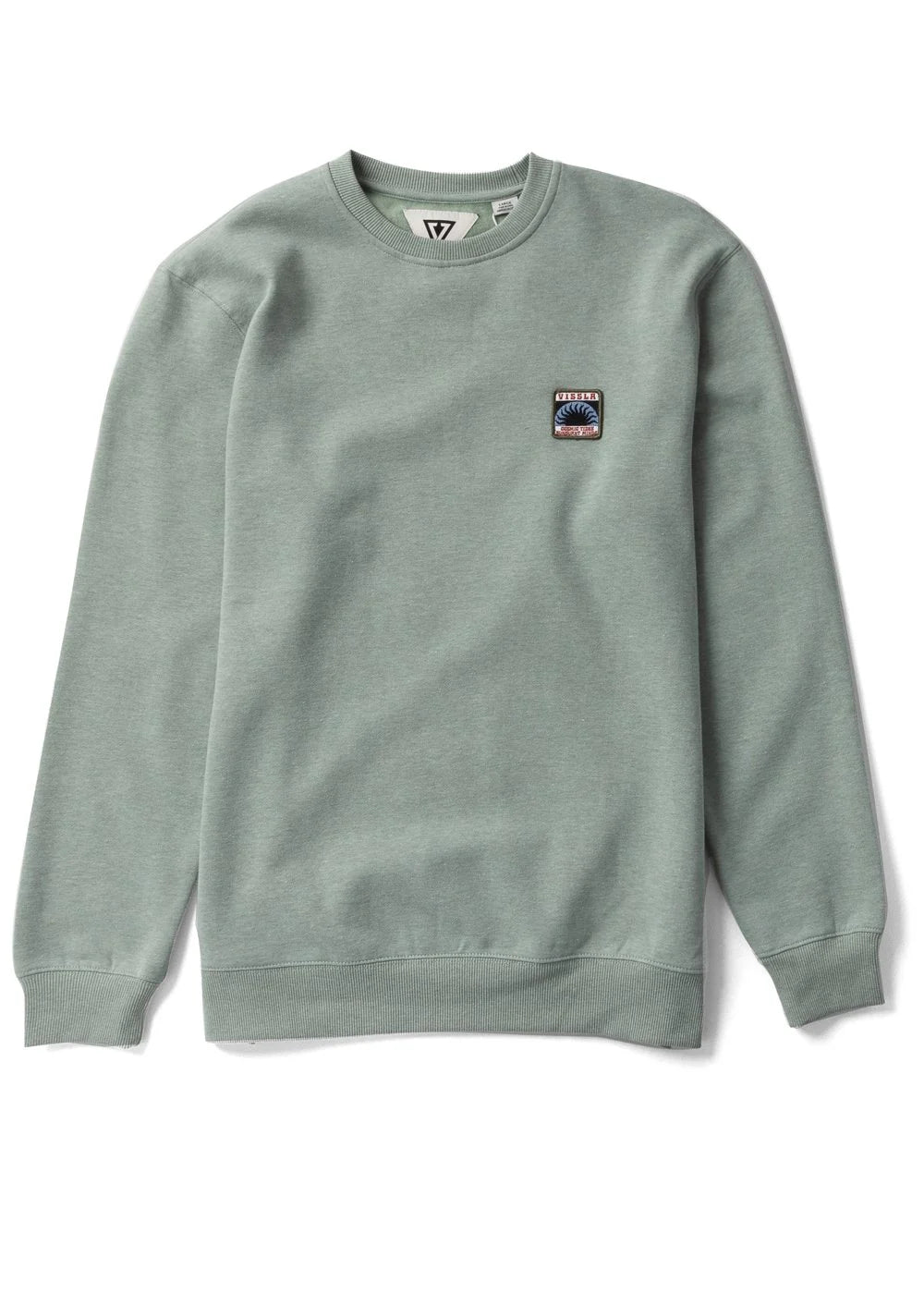 Vissla SOLID SETS ECO CREW - LIGHT SAGE HEATHER - Sun Diego Boardshop