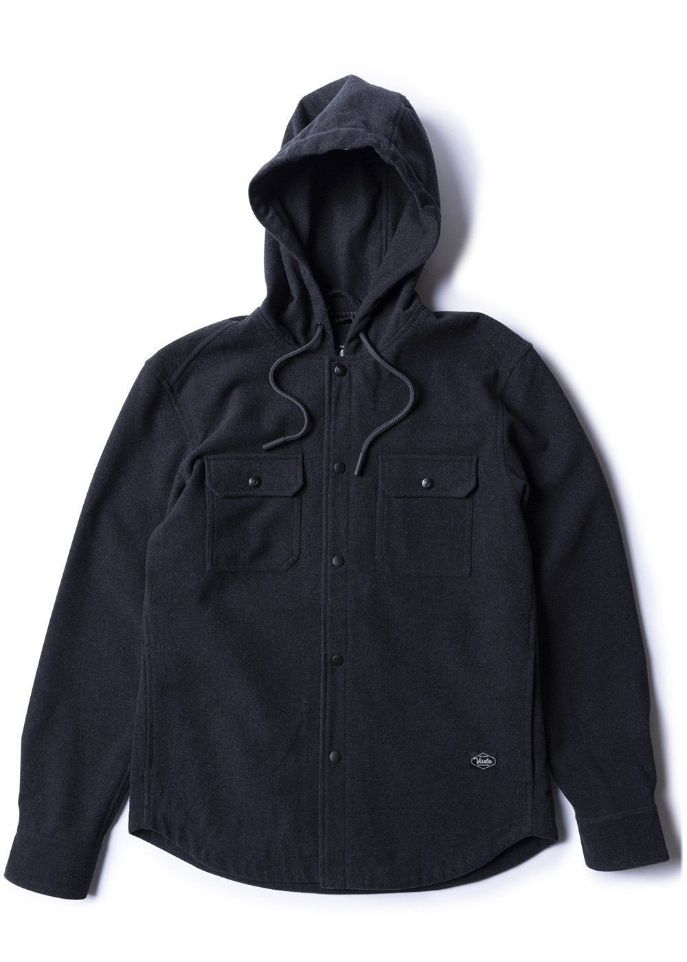 Vissla Creators Northern Eco Wool Hooded Jacket - BLACK HEATHER - Sun Diego Boardshop