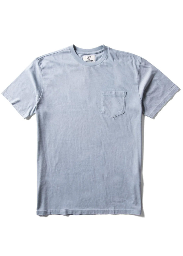 Vissla Solid Sets Ss Pkt Tee - STONE BLUE - Sun Diego Boardshop