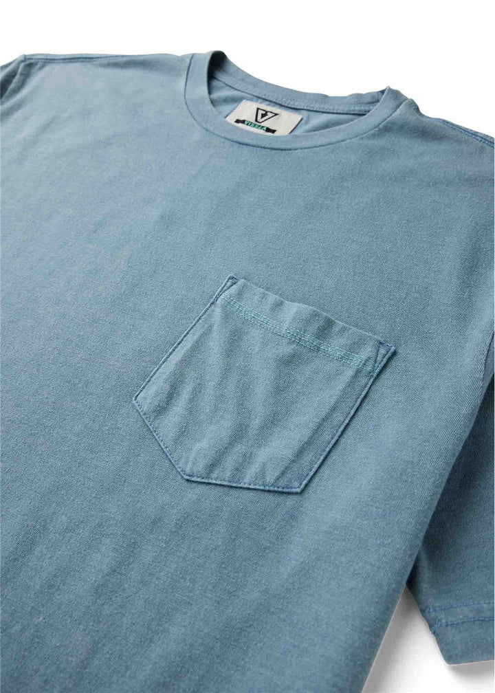 Vissla Solid Sets Cosmic Wash Short Sleeve Pocket Tee - Blue Haze - Sun Diego Boardshop