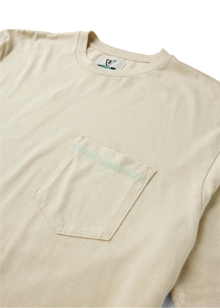 Vissla Solid Sets Cosmic Wash Short Sleeve Pocket Tee - Dune - Sun Diego Boardshop