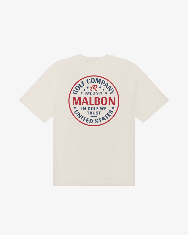 Malbon In We Trust Tee - Natural - Sun Diego Boardshop
