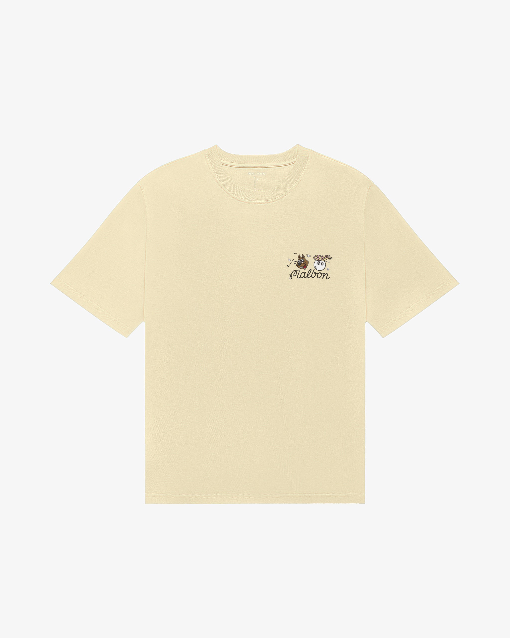 【MALBON GOLF】 Malbon Script Uni Round T-Shirt PRESERVE SCRIPT SHIRT – Malbon Golf