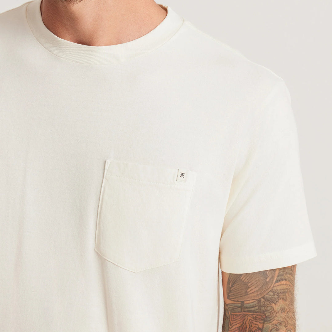 Roark Men's Made To Fade Short Sleeve Tee - Washed Off White