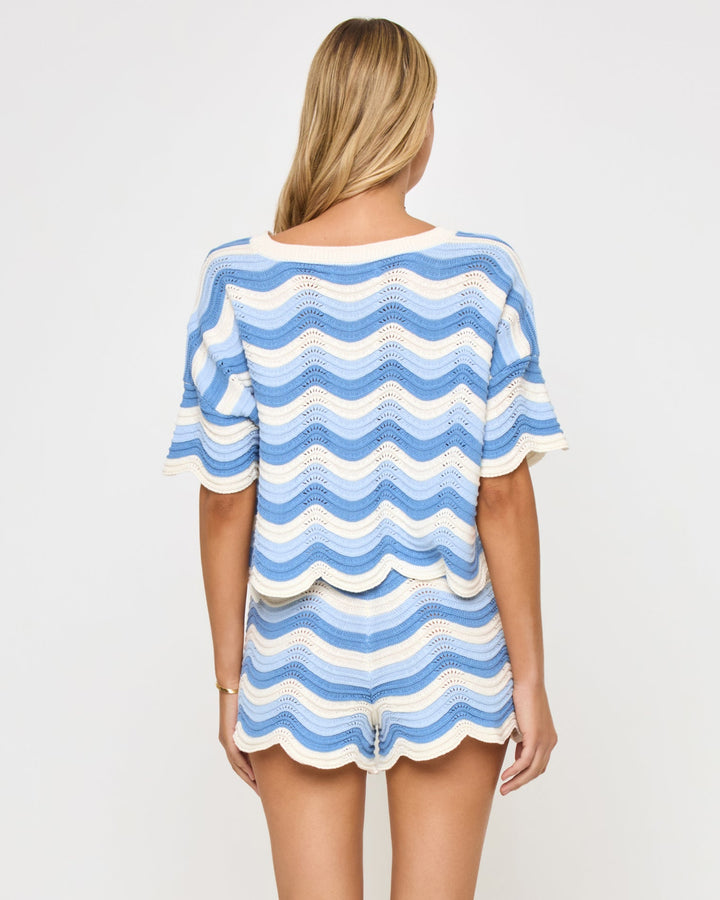 L Space Make Waves Sweater - Blue - Sun Diego Boardshop